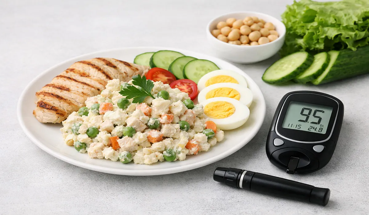 سالاد الویه برای دیابتی ها